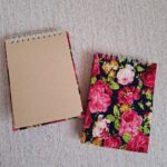 دفترچه یادداشت پارچه ای سیم از بالا