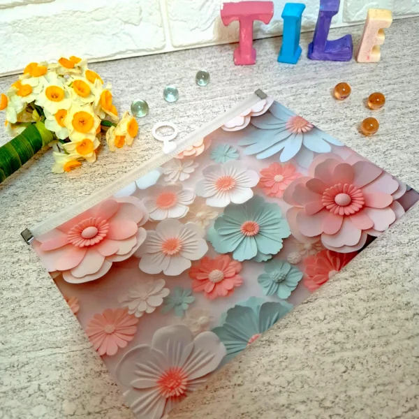 پوشه A5 گل طرح سه بعدی
