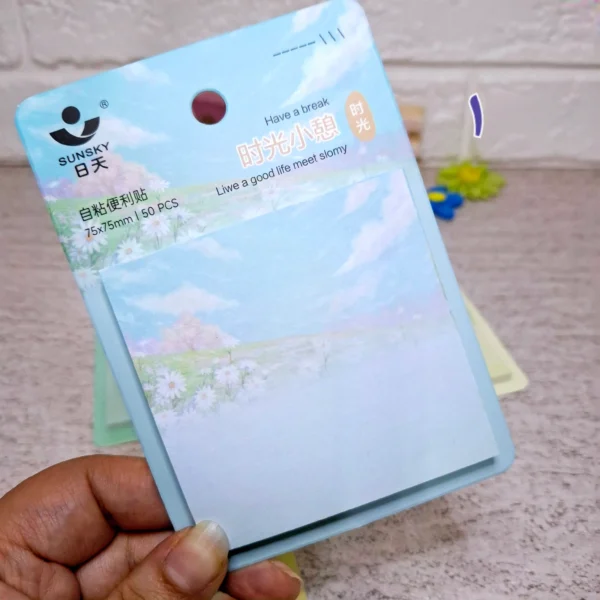 استیک نوت فانتزی طرح طبیعت