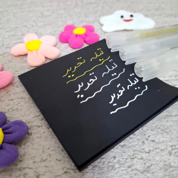 خودکار سفید، طلایی و نقره ای ژله ای